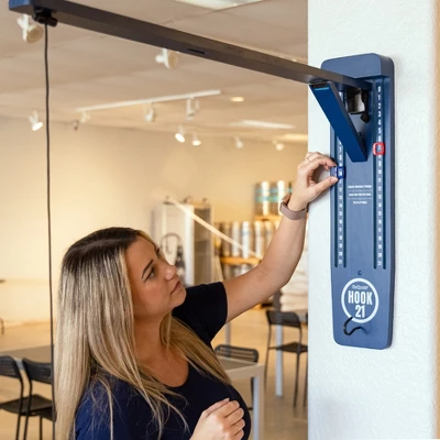 GoSports Hook 21 Wall Mounted Ring Swing Game With Foldable Arm 4 GoSports Hook 21 Wall Mounted Ring Swing Game With Foldable Arm - Image 4