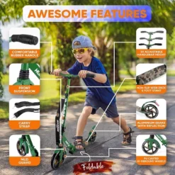 Hurtle Renegade Lightweight Foldable Teen And Adult Adjustable Ride On 2 Wheel Transportation Commuter Kick Scooter, Camouflage -LITTLE TIKES Shop GUEST 519ec84d 26aa 4236 82b1 1eb721889adc
