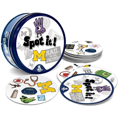 MasterPieces Officially Licensed NCAA Michigan Wolverines Spot It Game For Kids And Adults 2 MasterPieces Officially Licensed NCAA Michigan Wolverines Spot It Game For Kids And Adults - Image 2