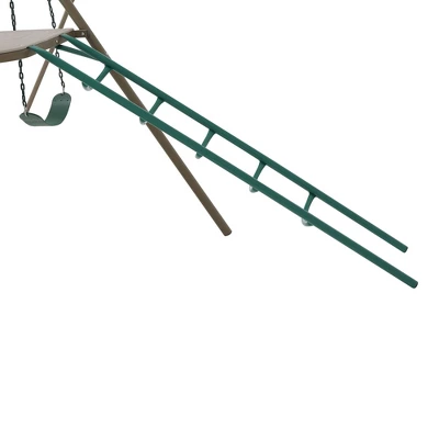 Lifetime Playset Climb And Slide Swing Set - Earthtone 5 Lifetime Playset Climb And Slide Swing Set - Earthtone - Image 5