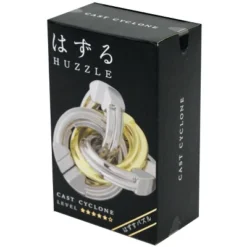 University Games Hanayama Level 5 Cast Metal Brain Teaser Puzzle | Cyclone