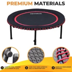 LEAPS & REBOUNDS 48" Round Mini Fitness Trampoline & Rebounder Indoor Home Gym Exercise Equipment Low Impact Workout For Adults, Orange -LITTLE TIKES Shop GUEST 524683ad e51e 4d55 9f20 e6e16801f816