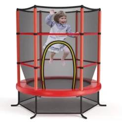 Costway Youth Jumping Round Trampoline 55'' Exercise W/ Safety Pad Enclosure Combo Kids BlueGreeRed -LITTLE TIKES Shop GUEST 52ba6971 b398 4efd 9f02 15b814d4f099