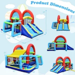 Costway Inflatable Bounce House Kids Bouncy Jumping Castle W/ Dual Slides & 480W Blower -LITTLE TIKES Shop GUEST 5331a263 12e9 4ce9 9963 942f48246807