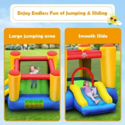 Costway Inflatable Bouncer Kids Slide Bounce House For Indoor Outdoor With 350W Blower -LITTLE TIKES Shop GUEST 53524a62 2ac7 44fa 8329 0c3d38edbcdd