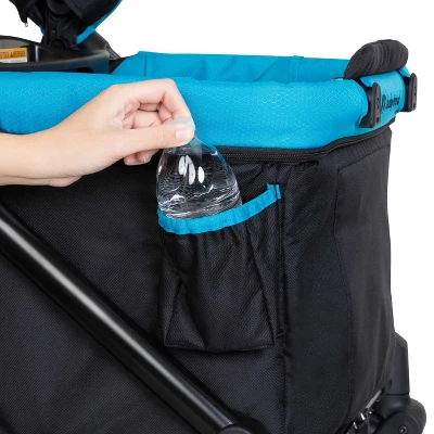 Baby Trend Expedition 2 In 1 Push Or Pull Stroller Wagon Plus With Canopy, Choose Between Car Seat Adapter Or Built In Seating For 2 Children, Blue 10 Baby Trend Expedition 2 In 1 Push Or Pull Stroller Wagon Plus With Canopy, Choose Between Car Seat Adapter Or Built In Seating For 2 Children, Blue - Image 10