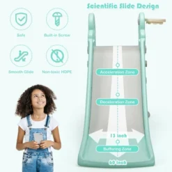 Costway 3-in-1 Kids Climber Slide Play Set W/Basketball Hoop Indoor & Outdoor PinkGreen -LITTLE TIKES Shop GUEST 537b3665 672c 44bf 8c01 10ab969e2b66