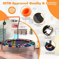 Costway 36'' Mini Toddler Trampoline W/LED Bluetooth Speaker Detachable Handle Kids Gifts 10 Costway 36'' Mini Toddler Trampoline W/LED Bluetooth Speaker Detachable Handle Kids Gifts -LITTLE TIKES Shop GUEST 53e91d29 52cd 48ba 85ad cfcdc9485d64