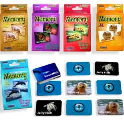 Stages Learning Materials Animal Photographic Memory Matching Game Set