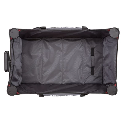 Gorilla Carts 7 Cubic Feet Foldable Collapsible Durable All Terrain Utility Pull Beach Wagon With Oversized Bed And Built In Cup Holders, Red 3 Gorilla Carts 7 Cubic Feet Foldable Collapsible Durable All Terrain Utility Pull Beach Wagon With Oversized Bed And Built In Cup Holders, Red - Image 3