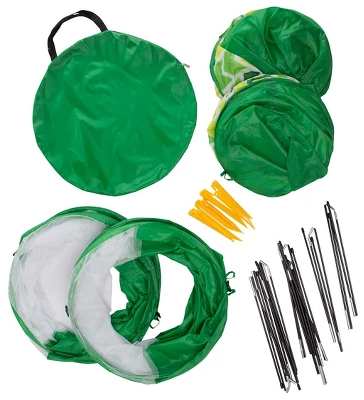 HearthSong Indoor Outdoor Two Green Pop-Up Play Tents And Two Tunnels For Kids 3 HearthSong Indoor Outdoor Two Green Pop-Up Play Tents And Two Tunnels For Kids - Image 3