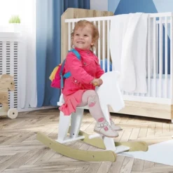 Qaba Wooden Rocking Horse Toddler Baby Ride-on Toys For Kids 3-6 Years With Classic Design & Solid Workmanship -LITTLE TIKES Shop GUEST 56107939 a1bc 4d84 953a e84e32b0d856
