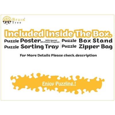 Brain Tree - Crowded 1000 Piece Puzzles For Adults-Jigsaw Puzzles-With 4 Puzzle Sorting Trays- Random Cut - 27.5"Lx19.5"W 4 Brain Tree - Crowded 1000 Piece Puzzles For Adults-Jigsaw Puzzles-With 4 Puzzle Sorting Trays- Random Cut - 27.5"Lx19.5"W - Image 4