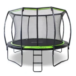 Jumpflex Flex120 12 Foot Trampoline With Enclosure And Ladder, Black And Green 13 Jumpflex Flex120 12 Foot Trampoline With Enclosure And Ladder, Black And Green -LITTLE TIKES Shop GUEST 56c1c472 c731 4474 9eec a16abf56e927