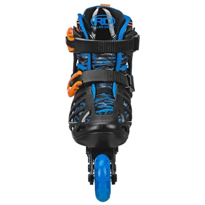 Roller Derby Tracer Kids' Adjustable Inline Skate - Black/Blue 4 Roller Derby Tracer Kids' Adjustable Inline Skate - Black/Blue - Image 4