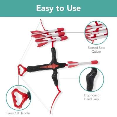 Best Choice Products Kids Bow & Arrow Set, Children's Play Archery Toy W/ Target Stand, 12 Arrows, Quiver 2 Best Choice Products Kids Bow & Arrow Set, Children's Play Archery Toy W/ Target Stand, 12 Arrows, Quiver - Image 2