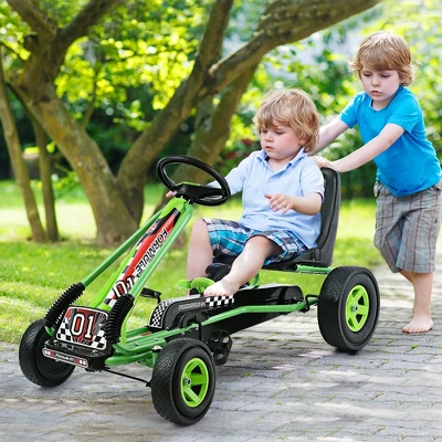 Costway 4 Wheels Kids Ride On Pedal Powered Bike Go Kart Racer Car Outdoor Play Toy 1 Costway 4 Wheels Kids Ride On Pedal Powered Bike Go Kart Racer Car Outdoor Play Toy