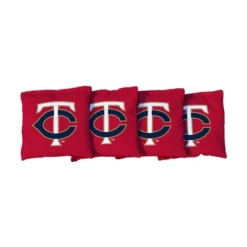 MLB Minnesota Twins Corn-Filled Cornhole Bags Red - 4pk