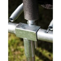 JumpKing Kids 10 Foot Gymnastic Round Trampoline With Dual Safety Enclosure Net, W Style Legs, And Padded Frame For Outdoor Backyard Bouncing, Blue -LITTLE TIKES Shop GUEST 5915ebbd 9311 4271 97fd b5123dd1b0fd