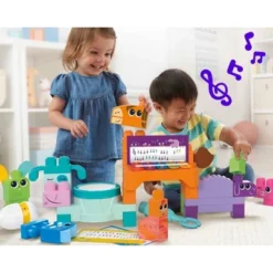 Mega Construx MEGA BLOKS Musical Farm Band Sensory Block Toy - 45pcs