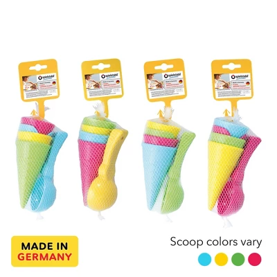 Spielstabil Ice Cream Duo In Net Sand Toy Set - 4 Plastic Cones & Scooper 2 Spielstabil Ice Cream Duo In Net Sand Toy Set - 4 Plastic Cones & Scooper - Image 2