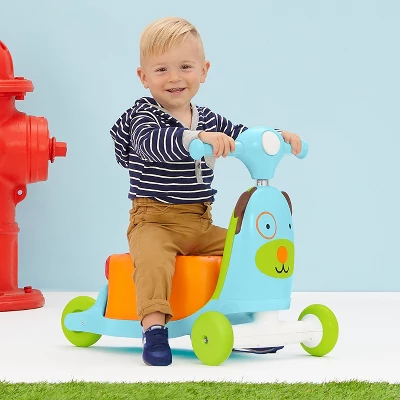 Skip Hop Kids' 3-in-1 Ride On Scooter And Wagon Toy - Dog 1 Skip Hop Kids' 3-in-1 Ride On Scooter And Wagon Toy - Dog