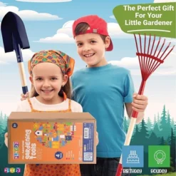 Kids Garden Tool Set Toy 4-Piece - Includes Shovel, Rake, Hoe, Leaf Rake Wooden Gardening Tools For Kids - Play22usa -LITTLE TIKES Shop GUEST 5ab014f8 b078 442e be39 dc6d0ab90786