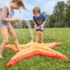 HearthSong Starfish 5-Foot Sprinkler Splash Pad For Kids' Outdoor Active Water Play