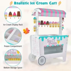 Costway Kid's Ice Cream Cart Food Trunk Play Toy Set With Display Rack & Accessories -LITTLE TIKES Shop GUEST 5d80bb01 763d 4ab6 8b39 45cc89a2135c