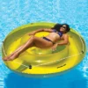 Swimline 72" Water Sports Circular Inflatable Suntan Island Swimming Pool Raft Lounger - Green