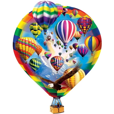 Masterpieces 500 Piece Shaped Puzzle - Hot Air Balloons - 19.09"x24.26" 2 Masterpieces 500 Piece Shaped Puzzle - Hot Air Balloons - 19.09"x24.26" - Image 2