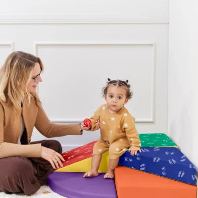 ECR4Kids SoftZone Tiny Twisting Foam Corner Climber - Indoor Active Play Structure For Toddlers And Kids 4 ECR4Kids SoftZone Tiny Twisting Foam Corner Climber - Indoor Active Play Structure For Toddlers And Kids - Image 4