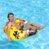 Pool Master 47” Inflatable 1-Person Swimming Pool Lounge Chair - Yellow