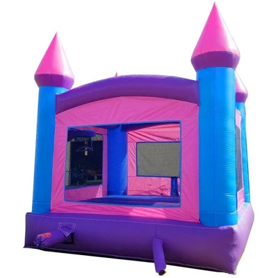 Pogo Bounce House Crossover Kids Inflatable Bounce House With Blower 4 Pogo Bounce House Crossover Kids Inflatable Bounce House With Blower - Image 4