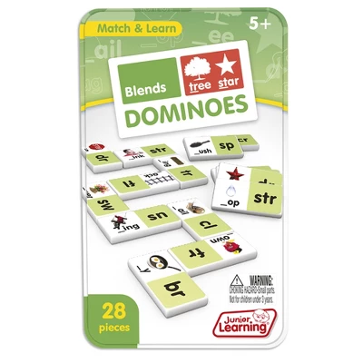 Junior Learning Blends Dominoes, 2 Sets 1 Junior Learning Blends Dominoes, 2 Sets