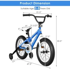 Babyjoy 16'' Kids Bike Bicycle W/ Training Wheels For 5-8 Years Old Girls Boys -LITTLE TIKES Shop GUEST 5f921427 0517 458c be58 e17f392066cf