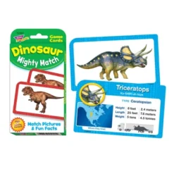 TREND Dinosaur Mighty Match Challenge Cards