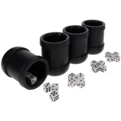 WE Games Dice Cup Set - 4 Professional Grade Plastic With 20 Dice And Instructions For Liar's Dice Plus 10 Different Games -LITTLE TIKES Shop GUEST 600b7136 581e 4e1c b116 a09a84724868