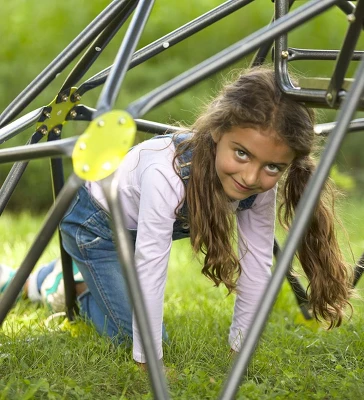 HearthSong Climbing Dome And Play Set With 4' Slide, Dome 7_'L X 5_'W X 2_'H, Holds Up To 175 Lbs. 4 HearthSong Climbing Dome And Play Set With 4' Slide, Dome 7_'L X 5_'W X 2_'H, Holds Up To 175 Lbs. - Image 4