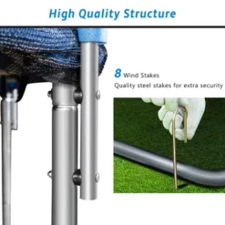 Kids Trampoline With Safety Fence Netting, Ladder And Wind Stakes - ModernLuxe -LITTLE TIKES Shop GUEST 607c2671 848e 49b1 8a82 7e48255c2a2b