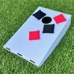 Paricon, LLC CCT-00178 Cardboard Outdoor Foldable Corn Hole Boards W/ Support Beams For Garden Parties, Brithdays, Weddings, & Outdoor Events (2 Pack)