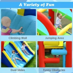 Costway Inflatable Bounce House Kids Bouncy Jumping Castle W/ Dual Slides & 480W Blower -LITTLE TIKES Shop GUEST 616e4cd5 2786 451d 8dc6 0bd091b696e6