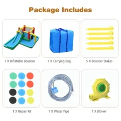 Inflatable Slide Water Park Climbing Bouncer Bounce House W/Tunnel & 735W Blower -LITTLE TIKES Shop GUEST 628646da d5a4 4626 8931 9066eb2e2250