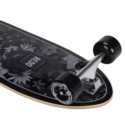ReDo Skateboard Co. 24" Standard Skateboard - Black Floral 5 ReDo Skateboard Co. 24" Standard Skateboard - Black Floral - Image 5