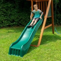 Gorilla Playsets 2 Piece Cool Wave Slide - Mounts To 4-ft Deck Height