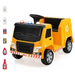 Costway 12V Recycling Garbage Truck Electric Ride On Toy Remote W/Recycling Accessories -LITTLE TIKES Shop GUEST 6451c32e 44f6 4901 9aa2 e972b97ef380