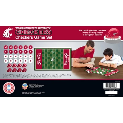 MasterPieces Officially Licensed NCAA Washington State Cougars Checkers Board Game For Families And Kids Ages 6 And Up 3 MasterPieces Officially Licensed NCAA Washington State Cougars Checkers Board Game For Families And Kids Ages 6 And Up - Image 3