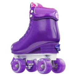 Crazy Skates Adjustable Roller Skates For Girls - Glitter Pop Collection - Size Adjustable To Fit Four Sizes