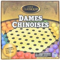 The Canadian Group Classic Games Wood Chinese Checkers Set | Board & 60 Game Pieces