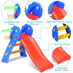 2 Step Children Folding Slide W/ Basketball Hoop For Kids Indoor & Outdoor 14 2 Step Children Folding Slide W/ Basketball Hoop For Kids Indoor & Outdoor -LITTLE TIKES Shop GUEST 66b1fcc3 86fa 48ca bd31 7fa5d95d3353